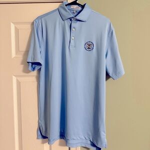 Peter Millar Blue Polo Shirt US Mid Am Kinloch